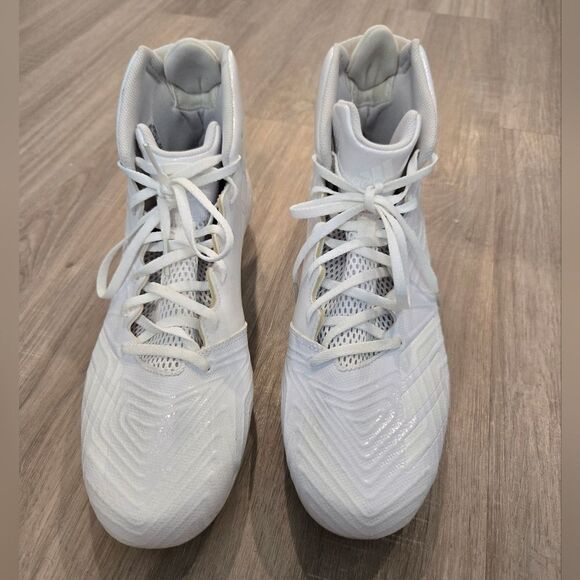 Adidas Men's Freak X Carbon Mid Football Shoe, White/White, 14 US - Picture 13 of 15